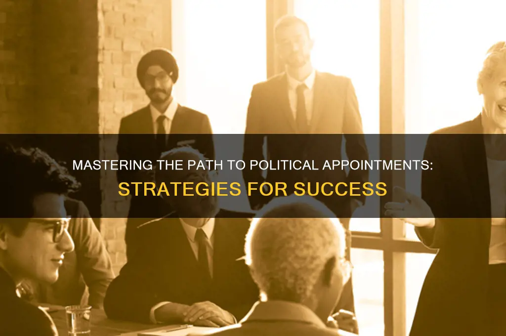 how to become political appointee