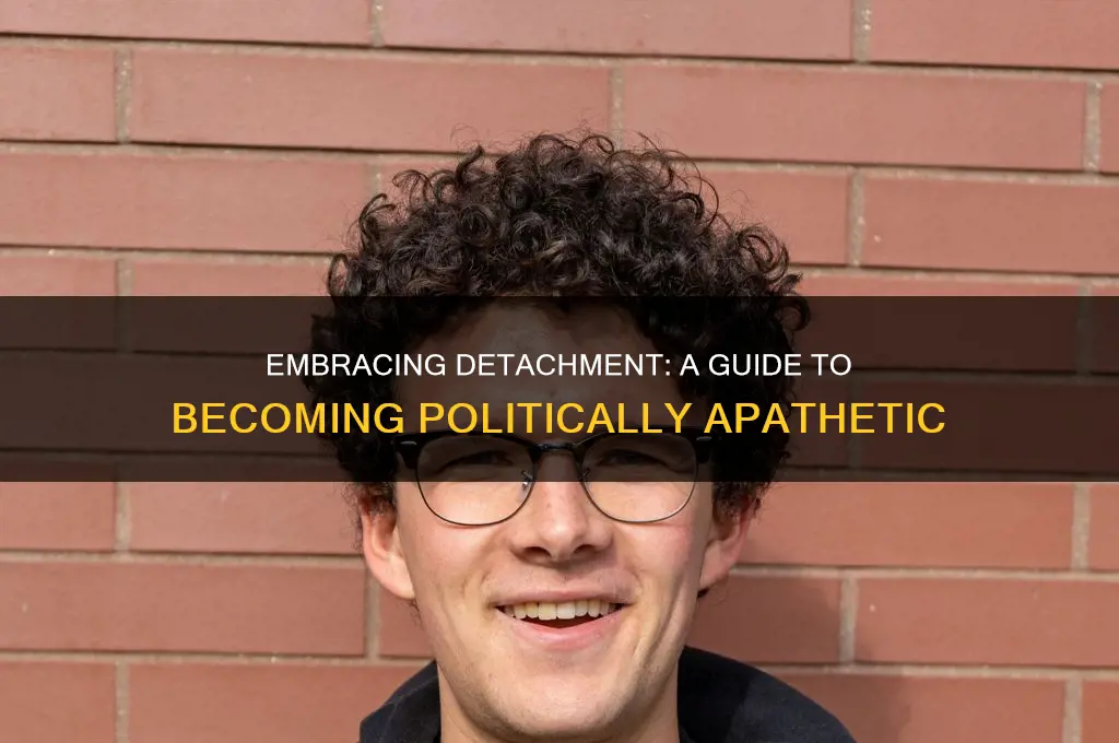 how to become politically apathetic
