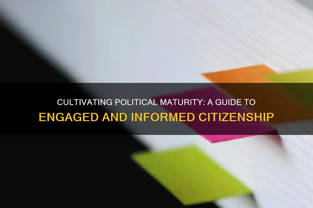 how to become politically mature