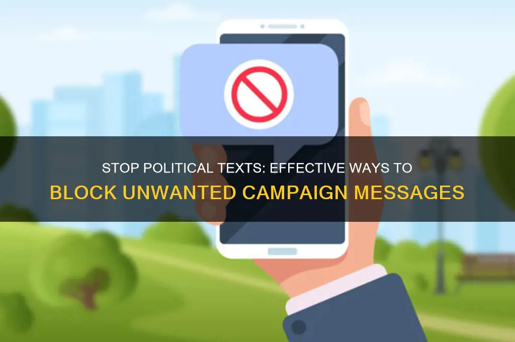 how to block political textx