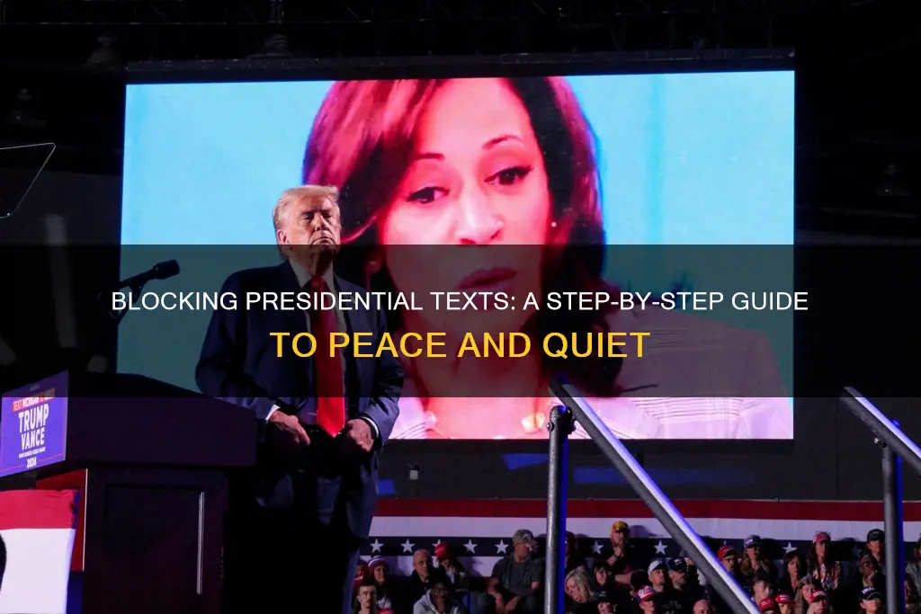 how to block presidential texts