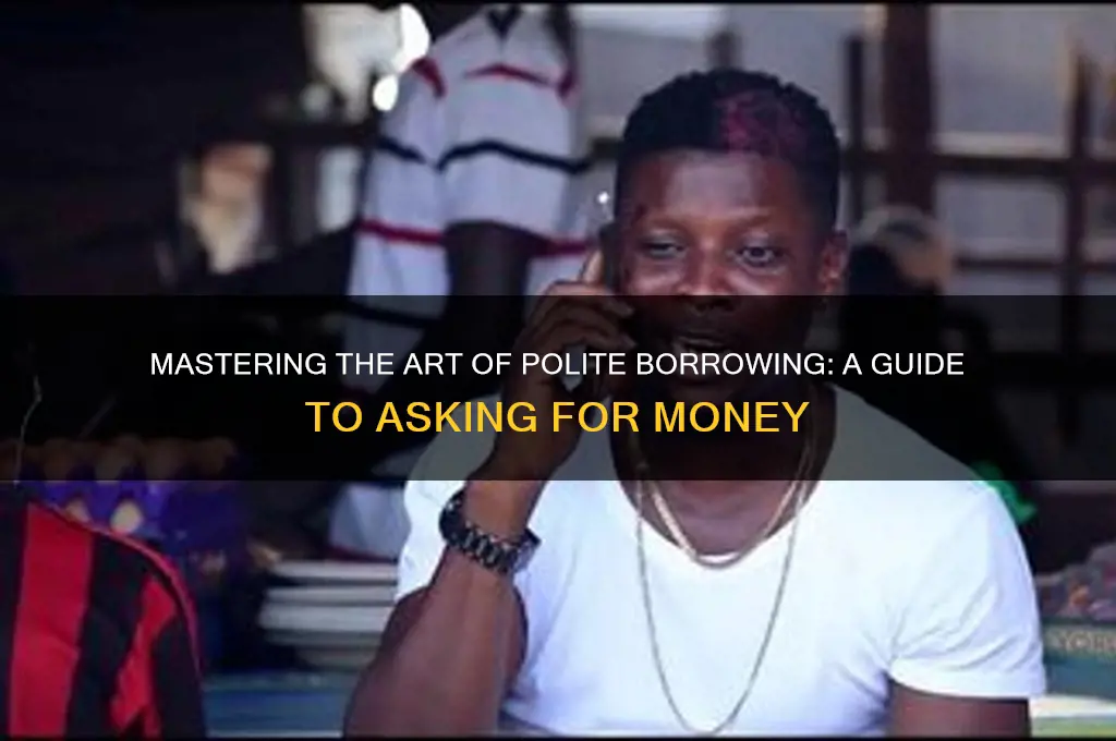 how to borrow money politely