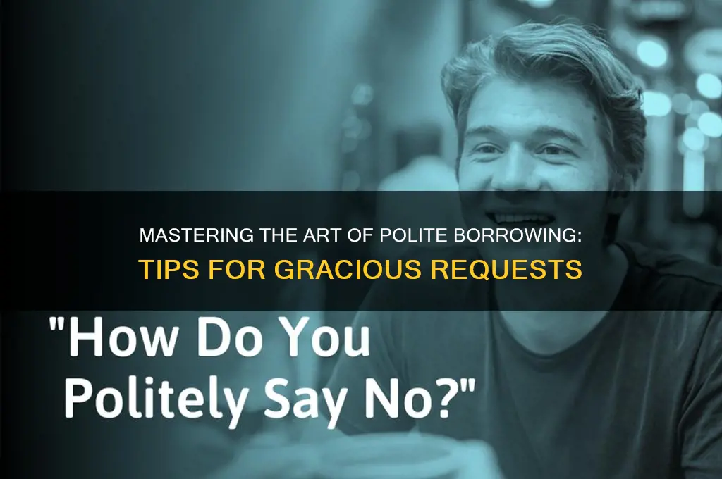 how to borrow something politely