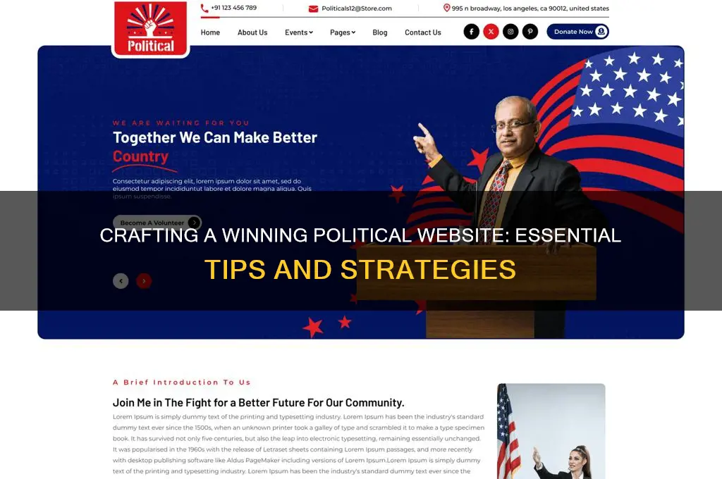 how to build political website