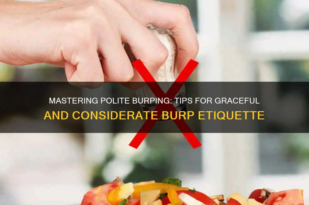 how to burp politely