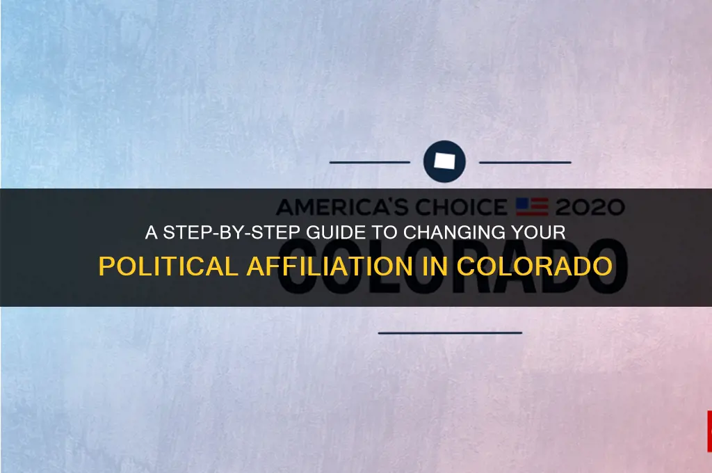 how to change my political affiliation in colorado