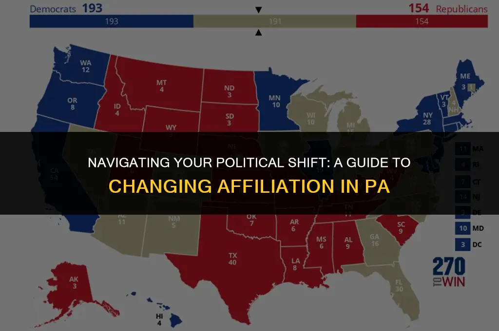 how to change my political affiliation in pa