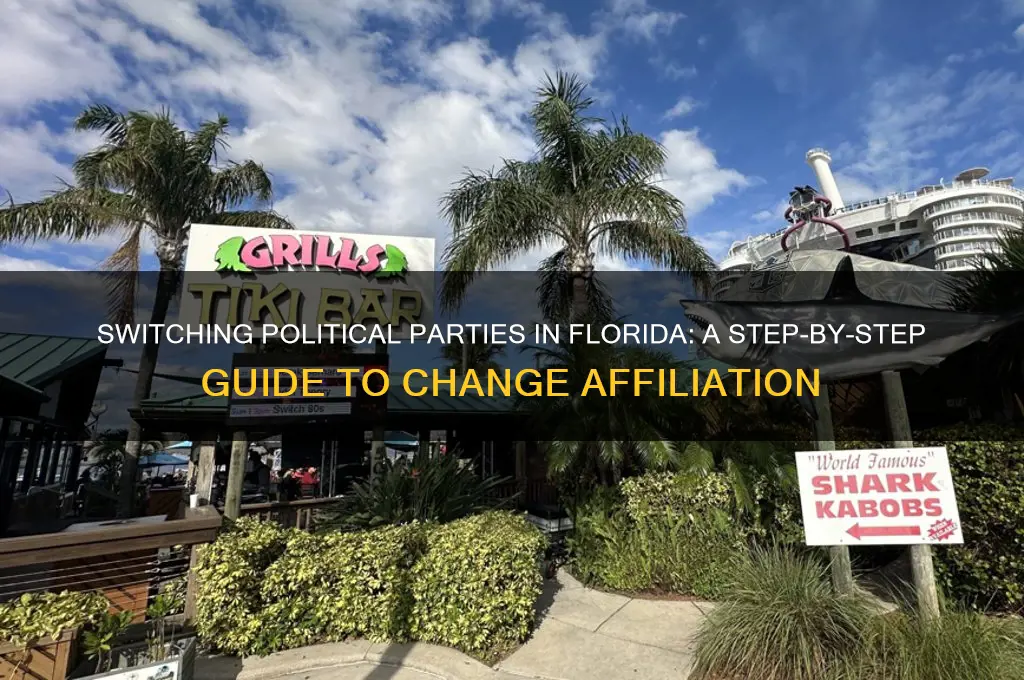 how to change my political party affiliation in florida