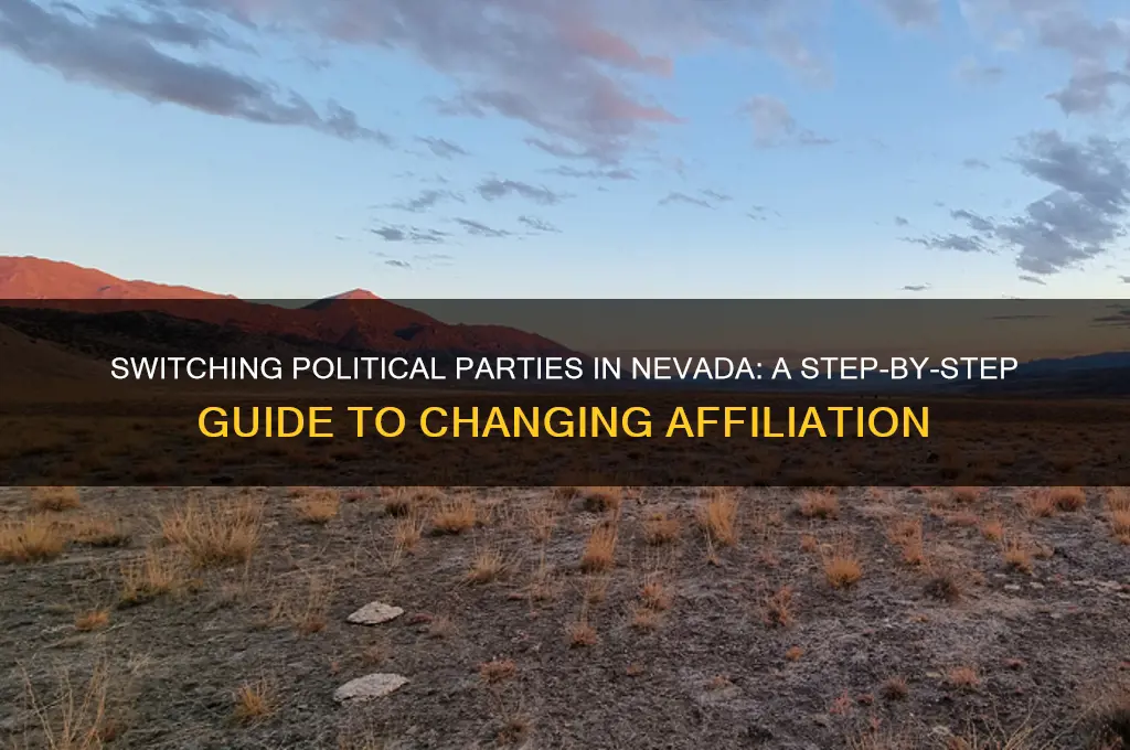 how to change my political party affiliation in nevada