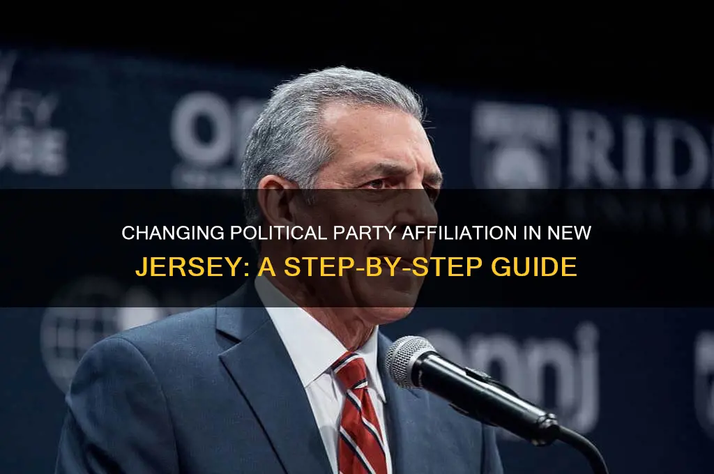 how to change my political party affiliation in new jerseu
