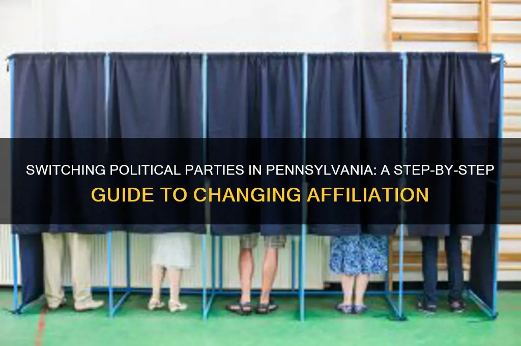 how to change my political party affiliation in pa