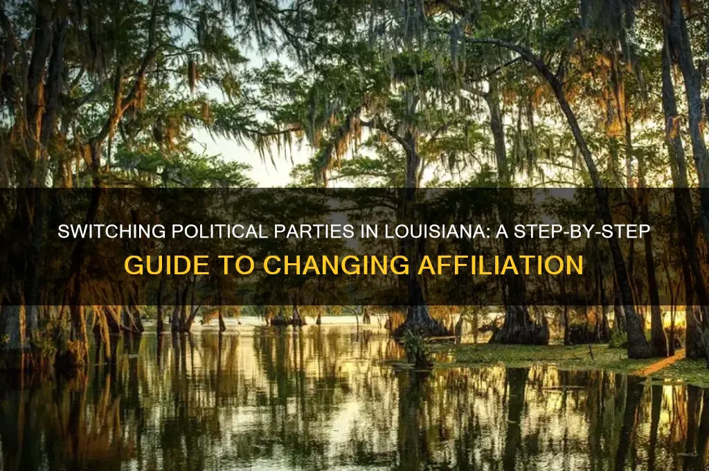 how to change my political party in louisiana