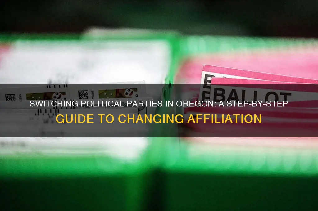 how to change my political party in oregon