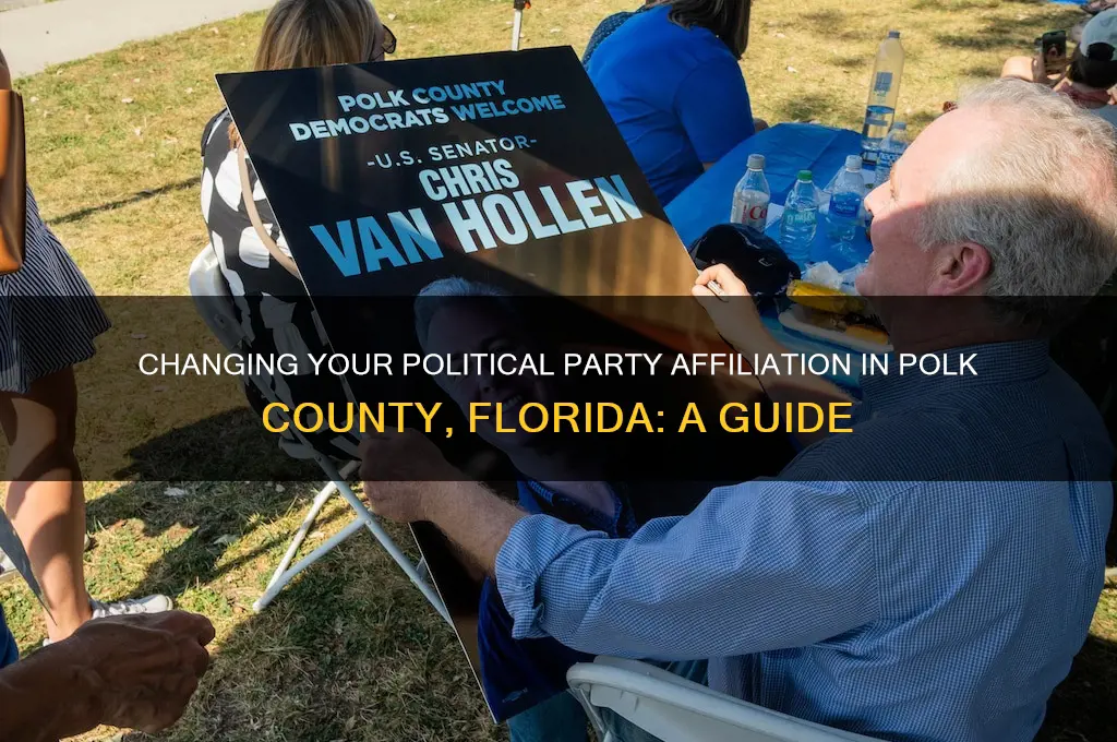 how to change my political party in polk county florida