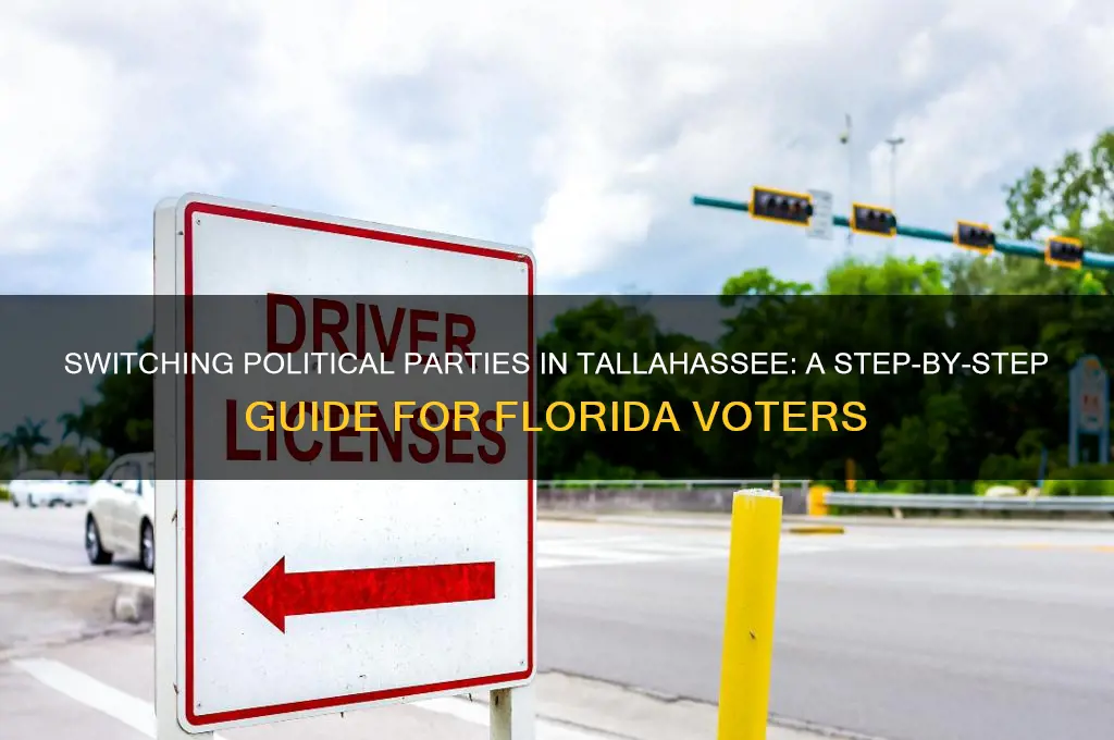 how to change my political party in tallahassee fl