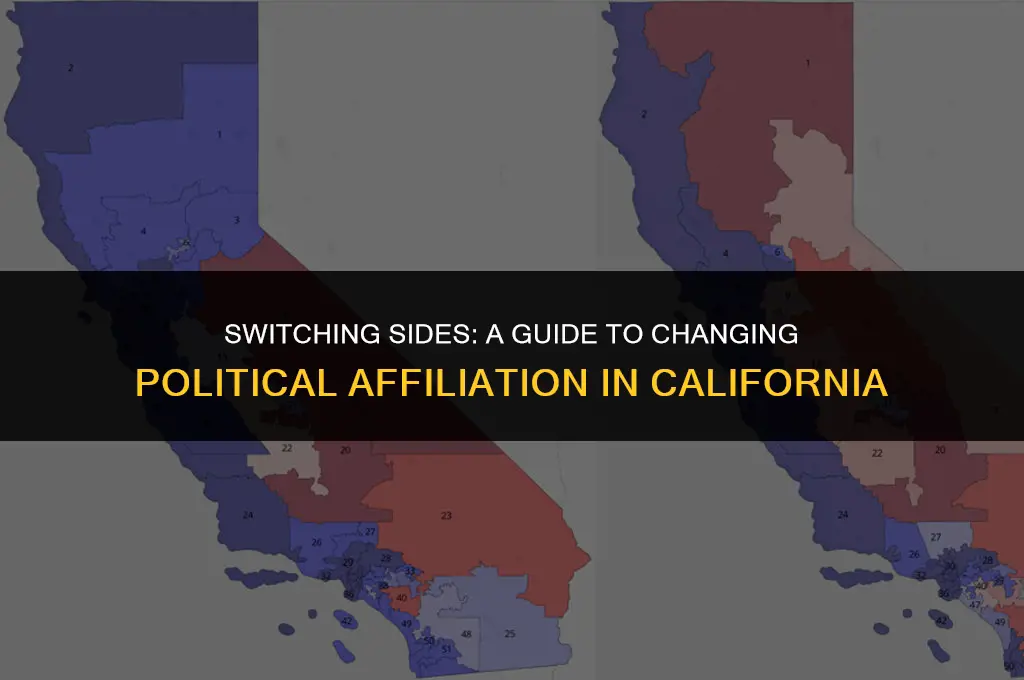 how to change political affiliation in ca