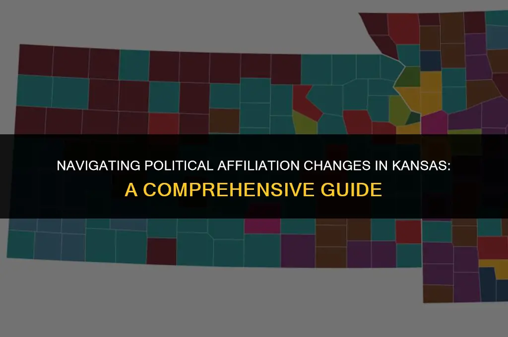 how to change political affiliation in kansas