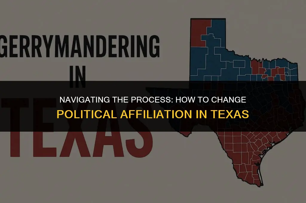 how to change political affiliation in texas