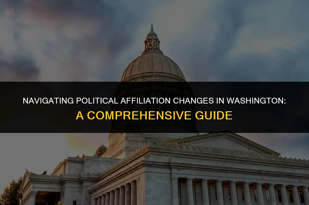 how to change political affiliation in wa