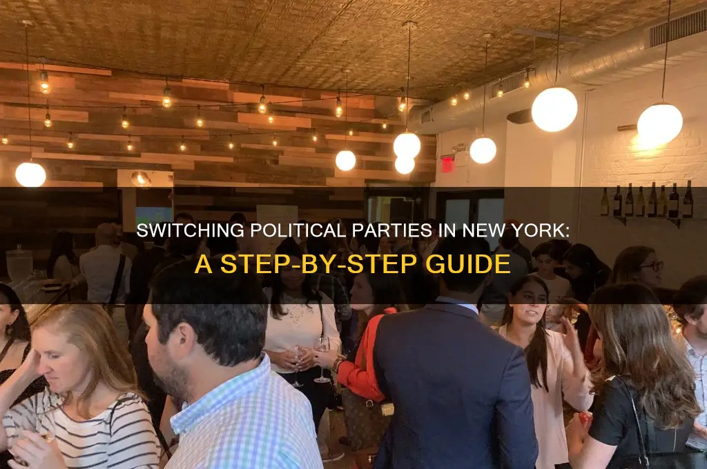 how to change political parties in ne wyork