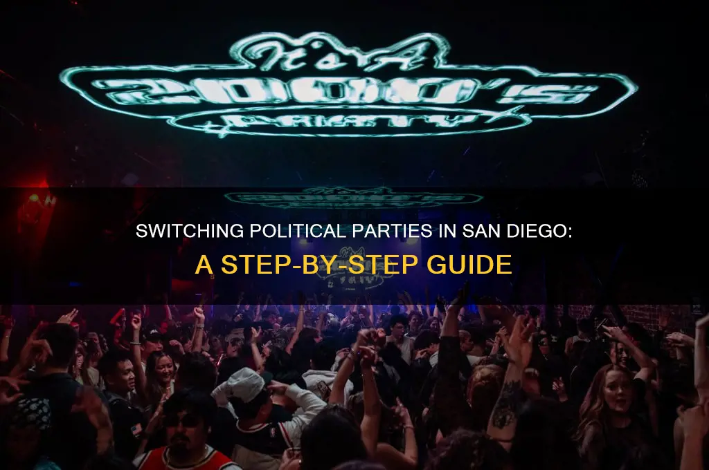 how to change political parties san diego