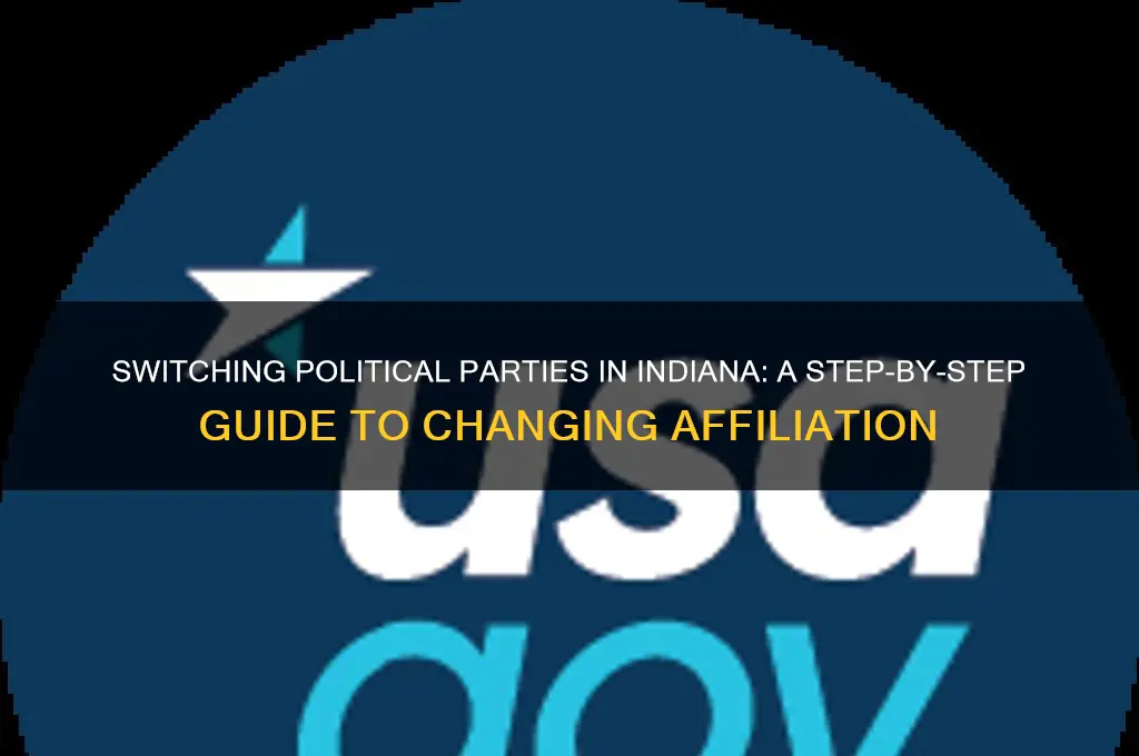 how to change political party affilation indiana