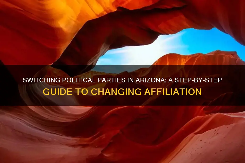 how to change political party affiliation in arizona