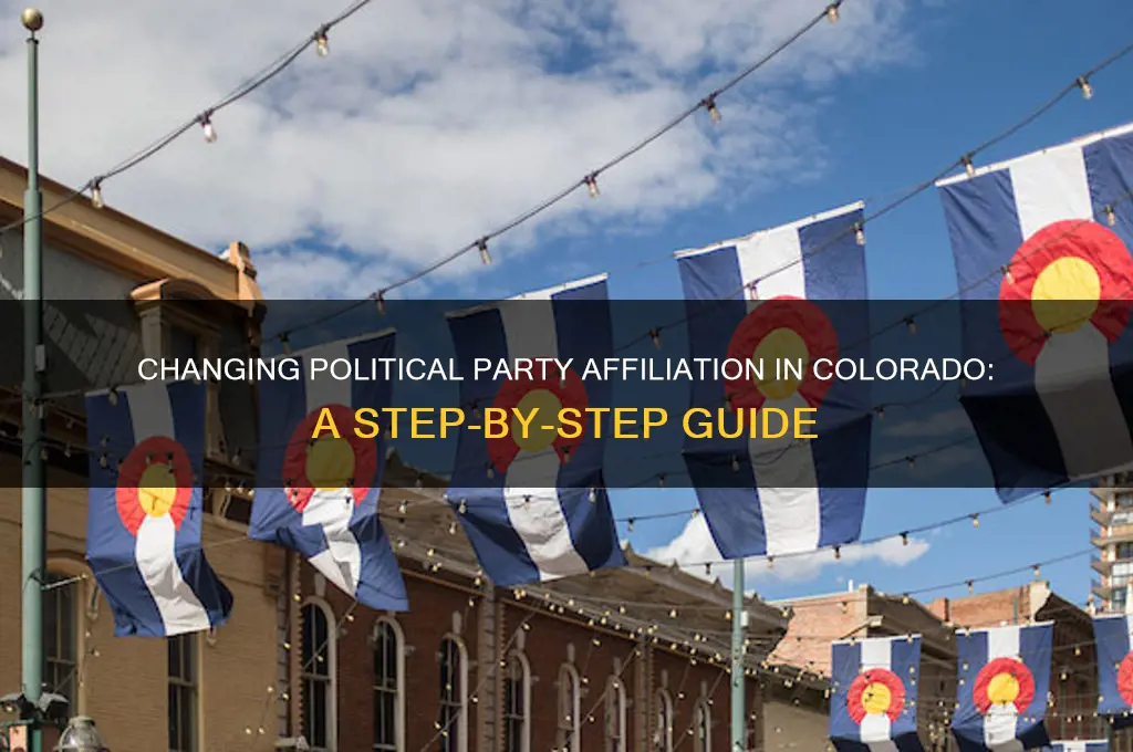 how to change political party affiliation in colorado