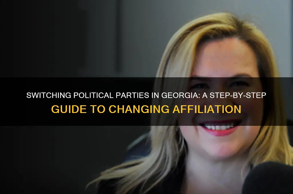 how to change political party affiliation in georgia