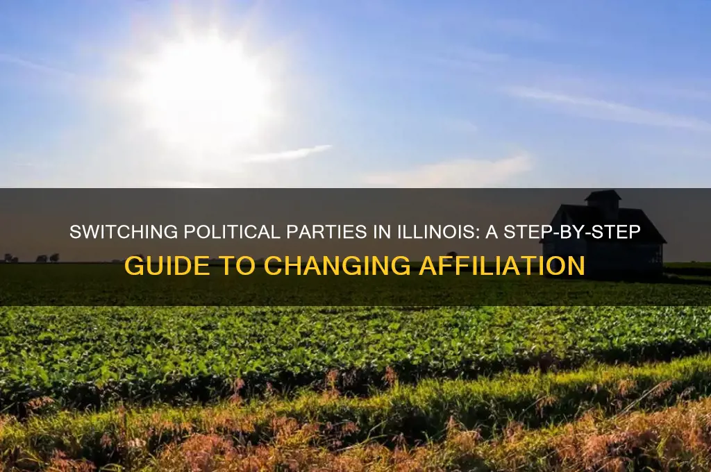 how to change political party affiliation in illinois