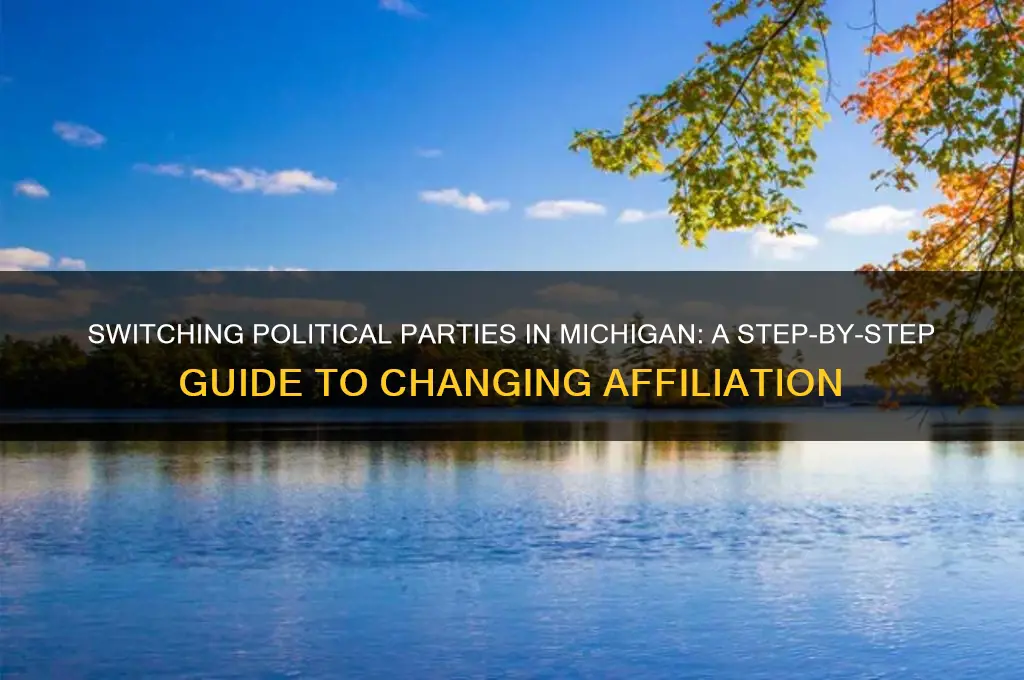 how to change political party affiliation in michigan