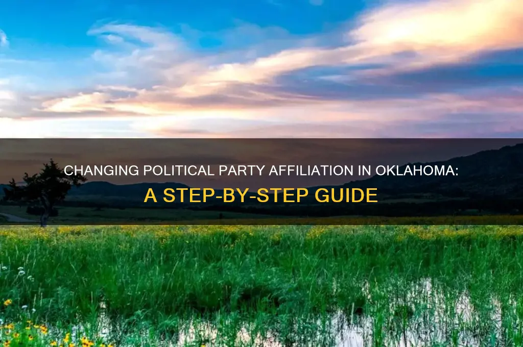 how to change political party affiliation in oklahoma