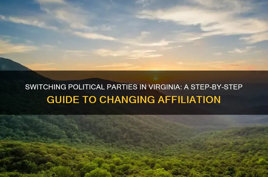how to change political party affiliation in va