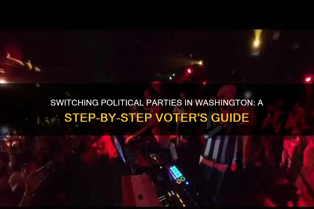 how to change political party affiliation in washington state