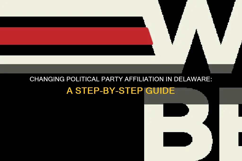 how to change political party delaware