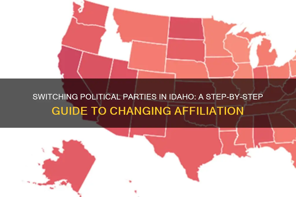 how to change political party in idaho