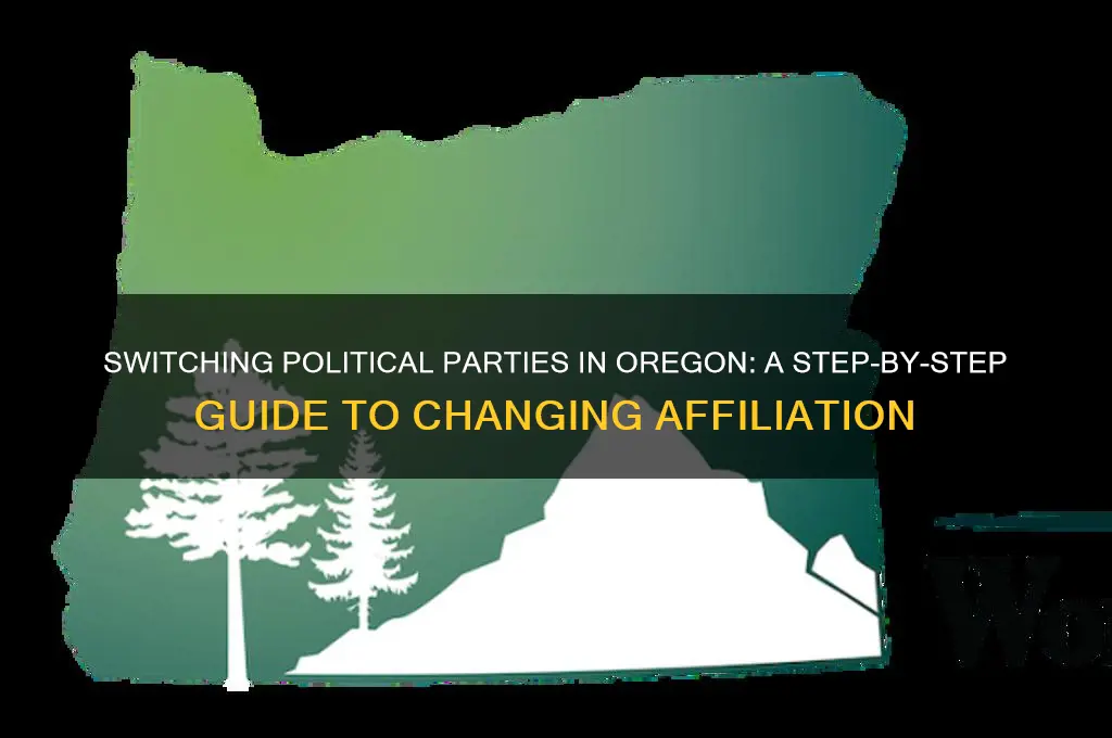 how to change political party in oregon