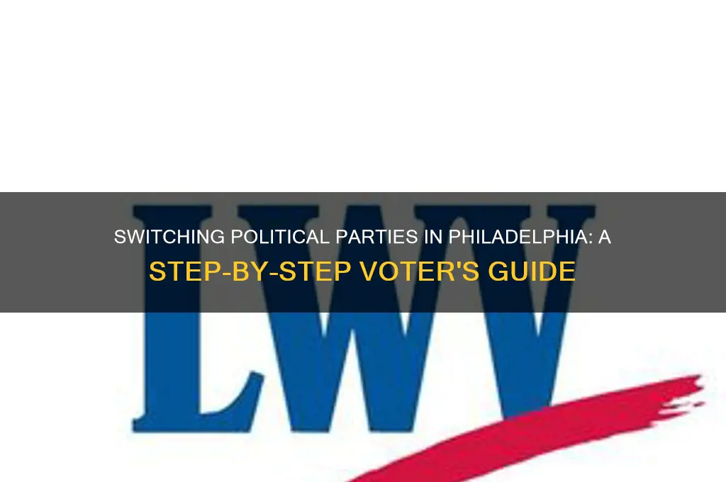 how to change political party in philadelphia