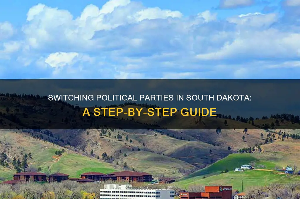 how to change political party in south dakota