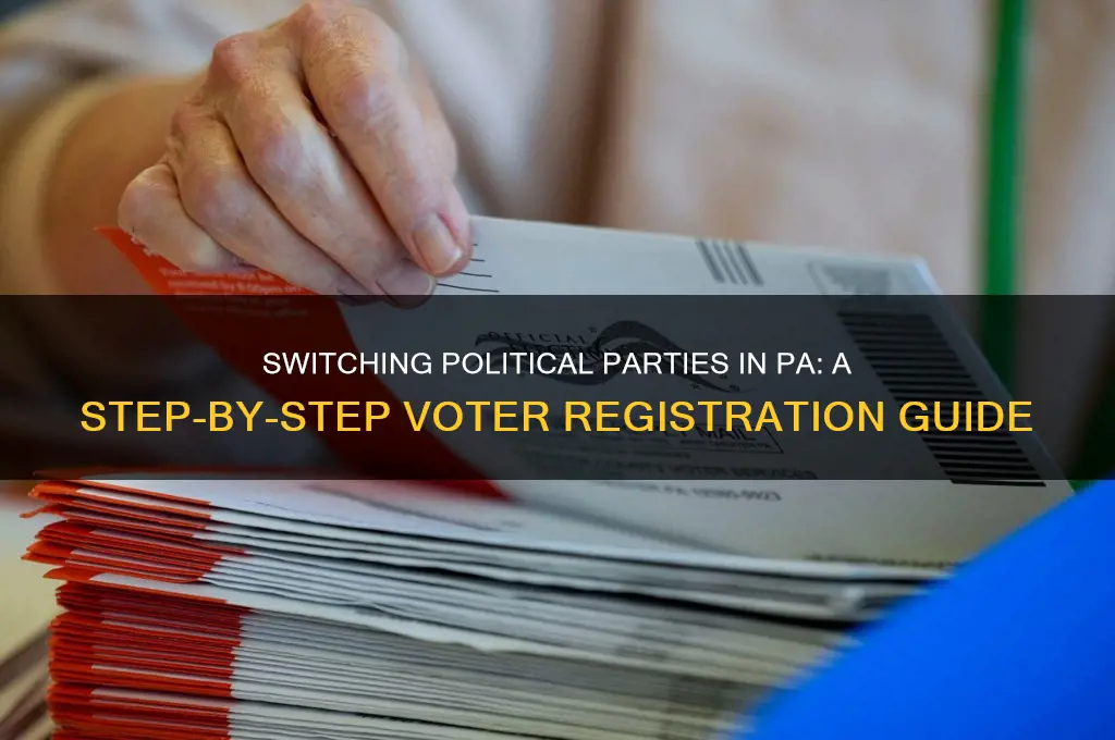how to change political party on voter registration pa