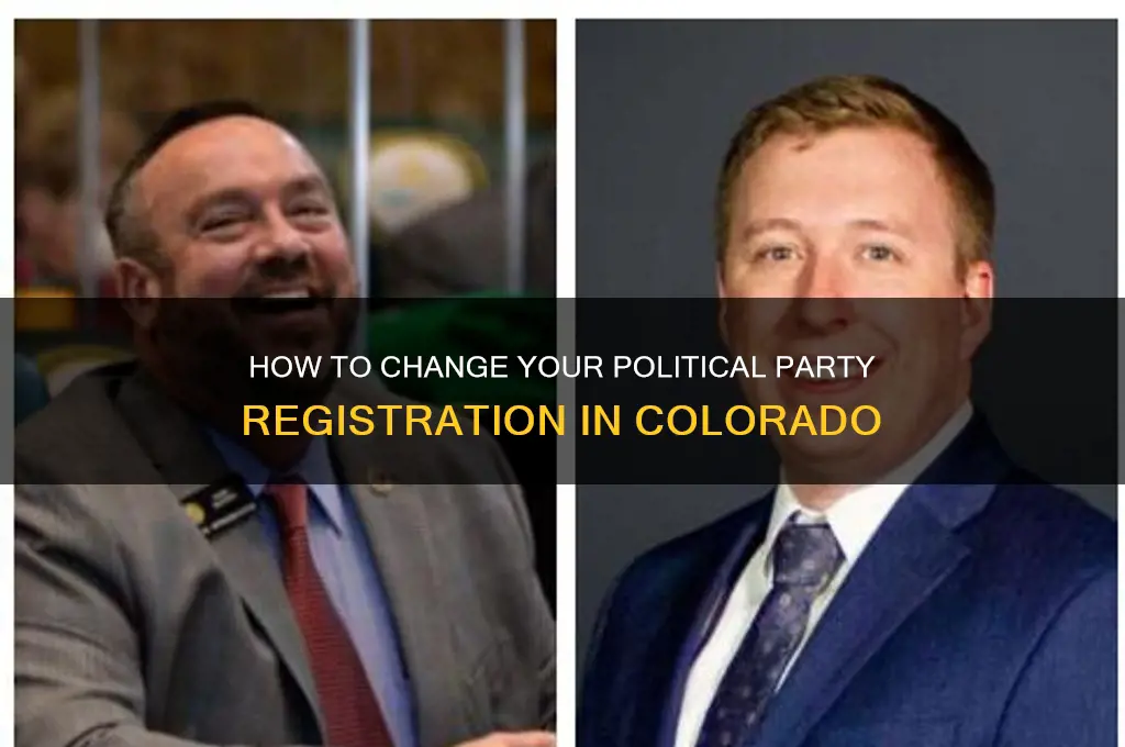 how to change political party registration colorado