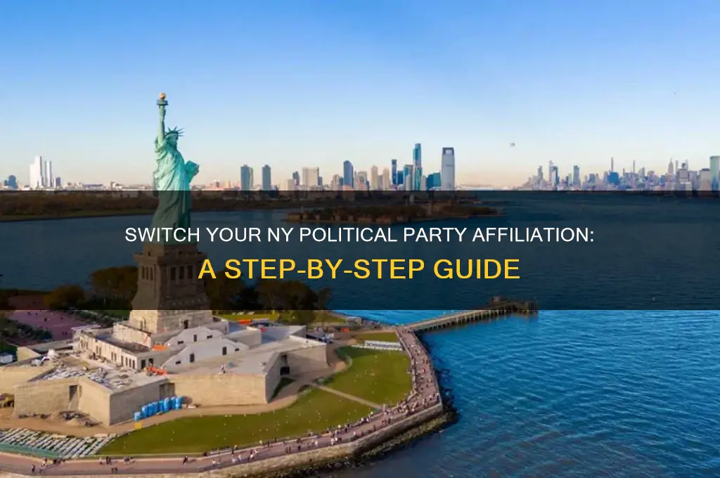 how to change political party registration in ny