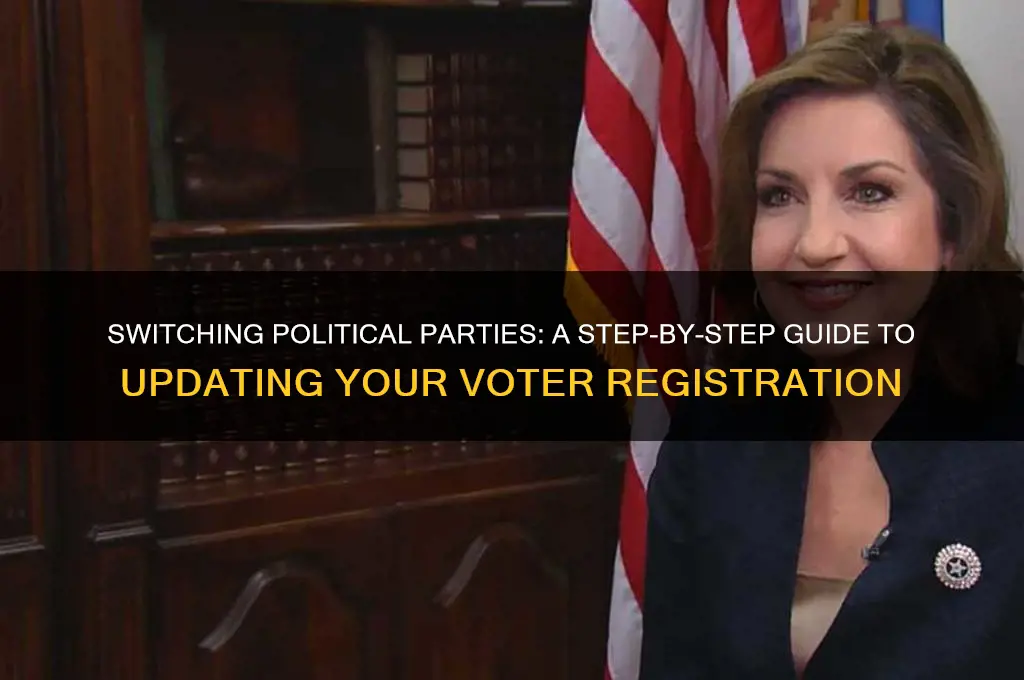 how to change political party with registrar of voters