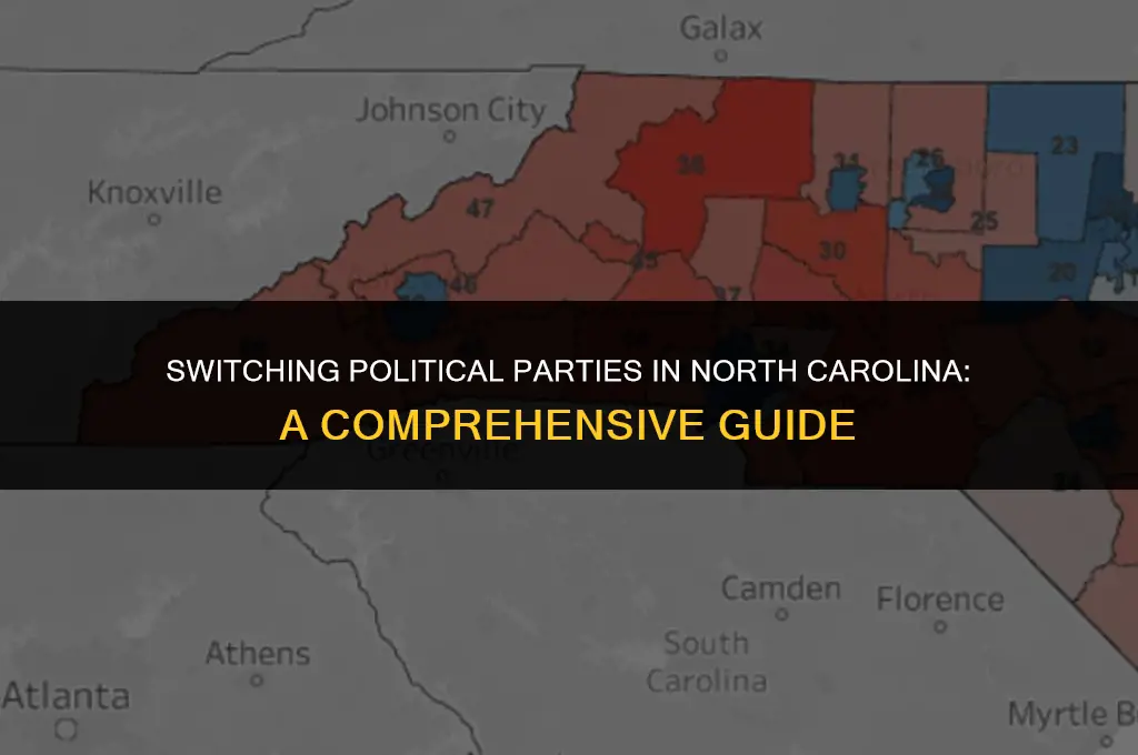 how to change political psrty aaffiliation in nc