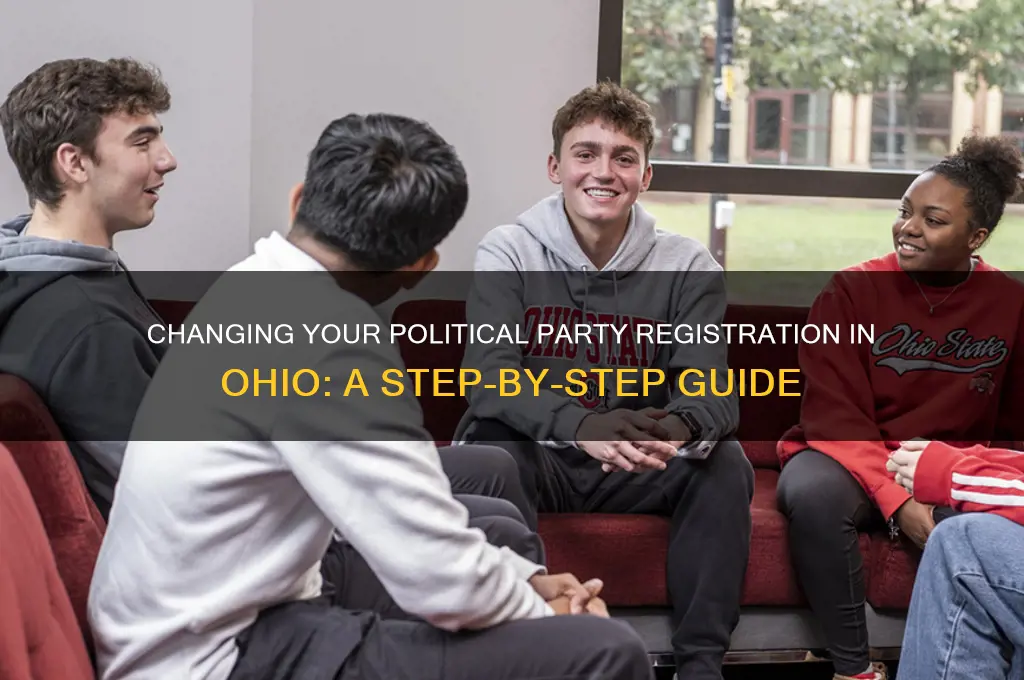 how to change registration for political party in ohio