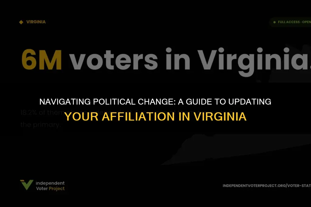 how to change your political affiliation in virginia