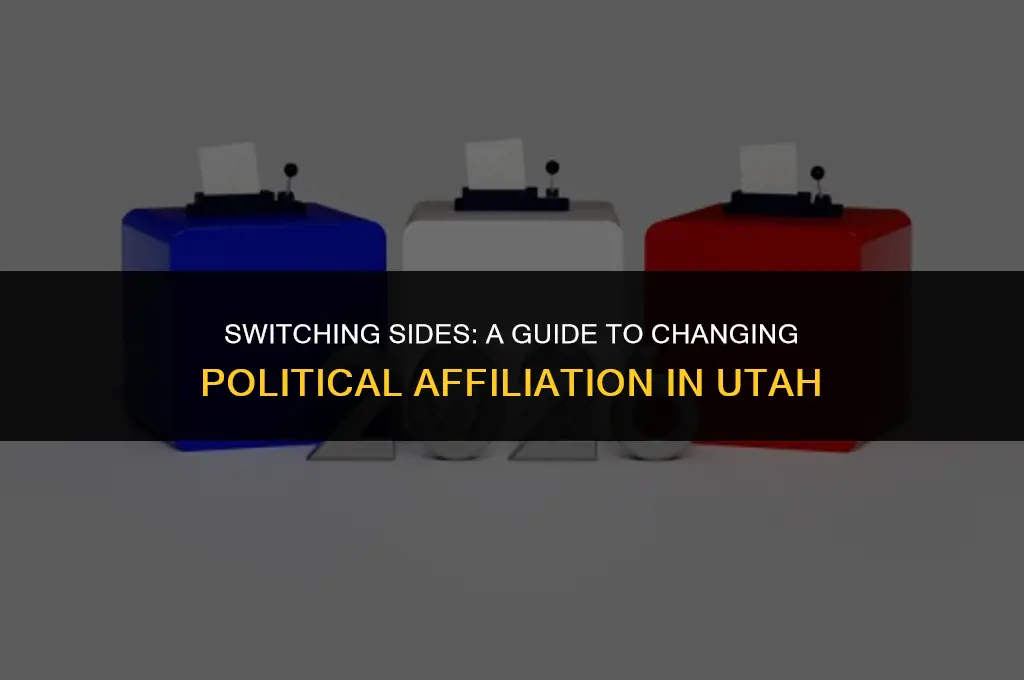 how to change your political affliation in utah