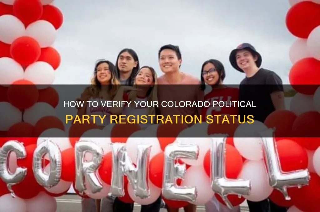 how to check colorado political party registration status