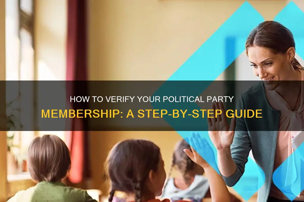 how to check political party membership