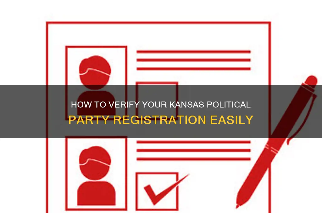 how to check your political party registration kansas